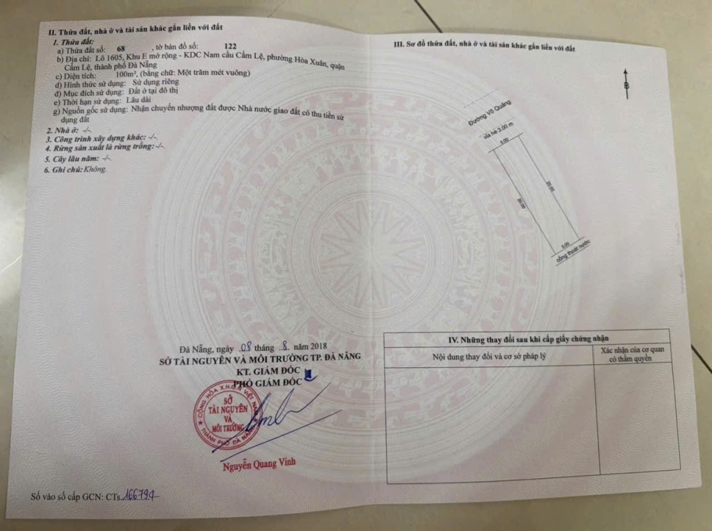 Sụp hầm  lô đất đẹp võ quảng, hòa xuân  sát trần nam trung 🔥